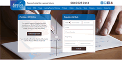 Desktop Screenshot of abacuswillsandtrusts.com